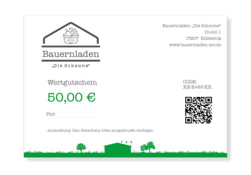 Gutschein 50 €
