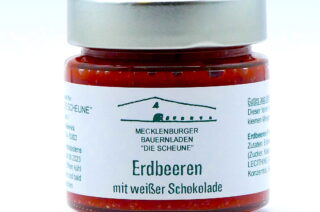 Erdbeeraufstrich mit weißer Schokolade