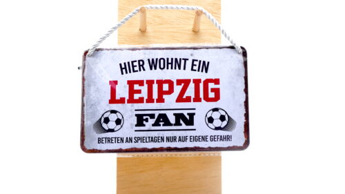 Fußball Fan-Schild "Leipzig"